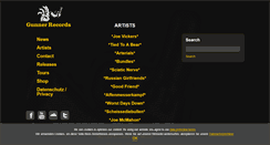 Desktop Screenshot of gunnerrecords.com